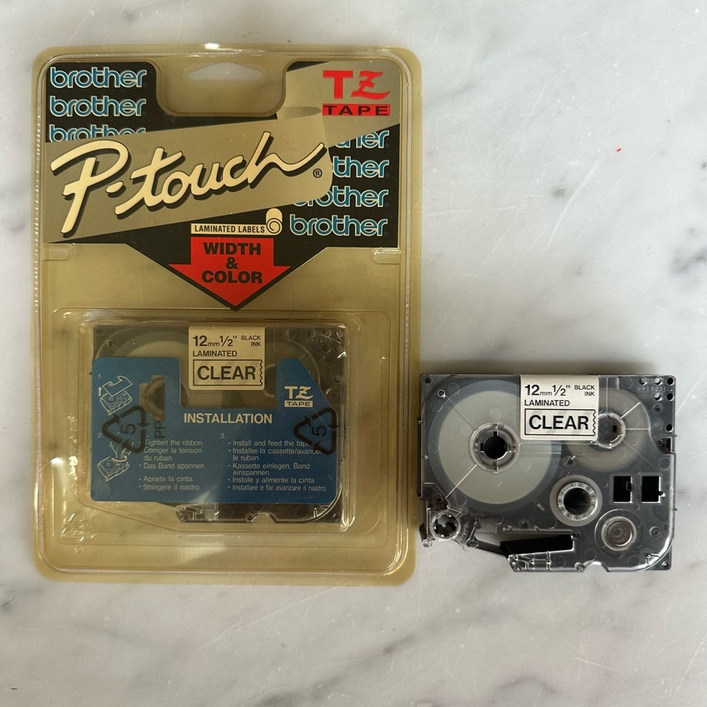 Brother P-touch TZ Tape - Clear Design